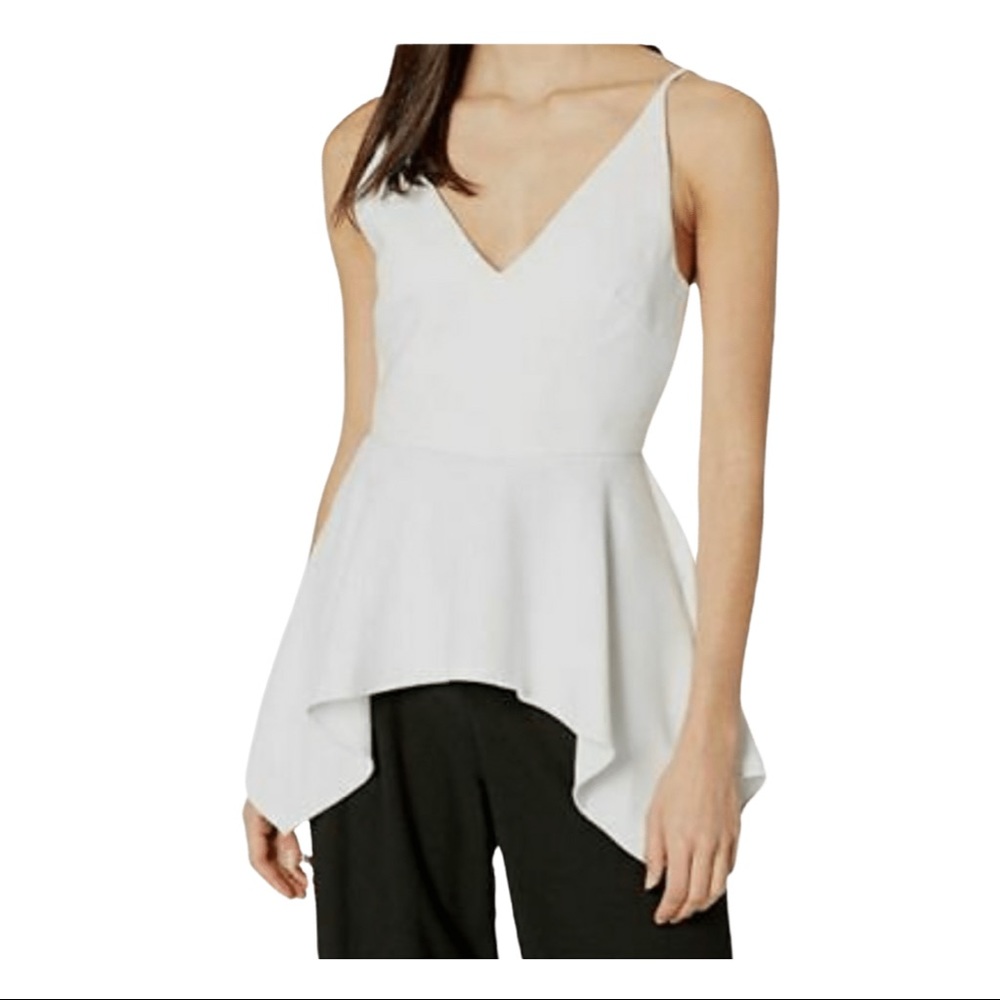 BCBG Peplum Handkerchief Top